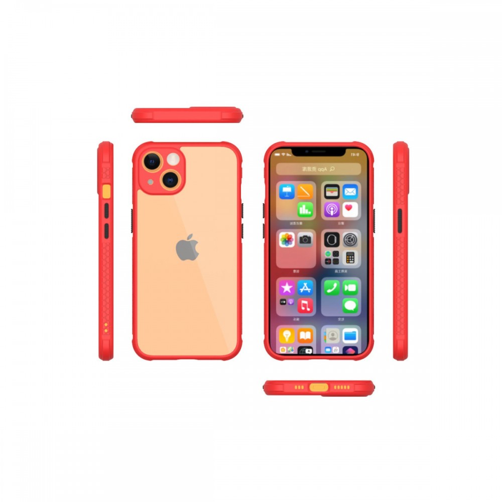 Apple iPhone 13 Mini Kılıf | Newface Miami Serisi | Kristal Şeffaf 4 Köşe Airbag Korumalı Silikon | MobixMood