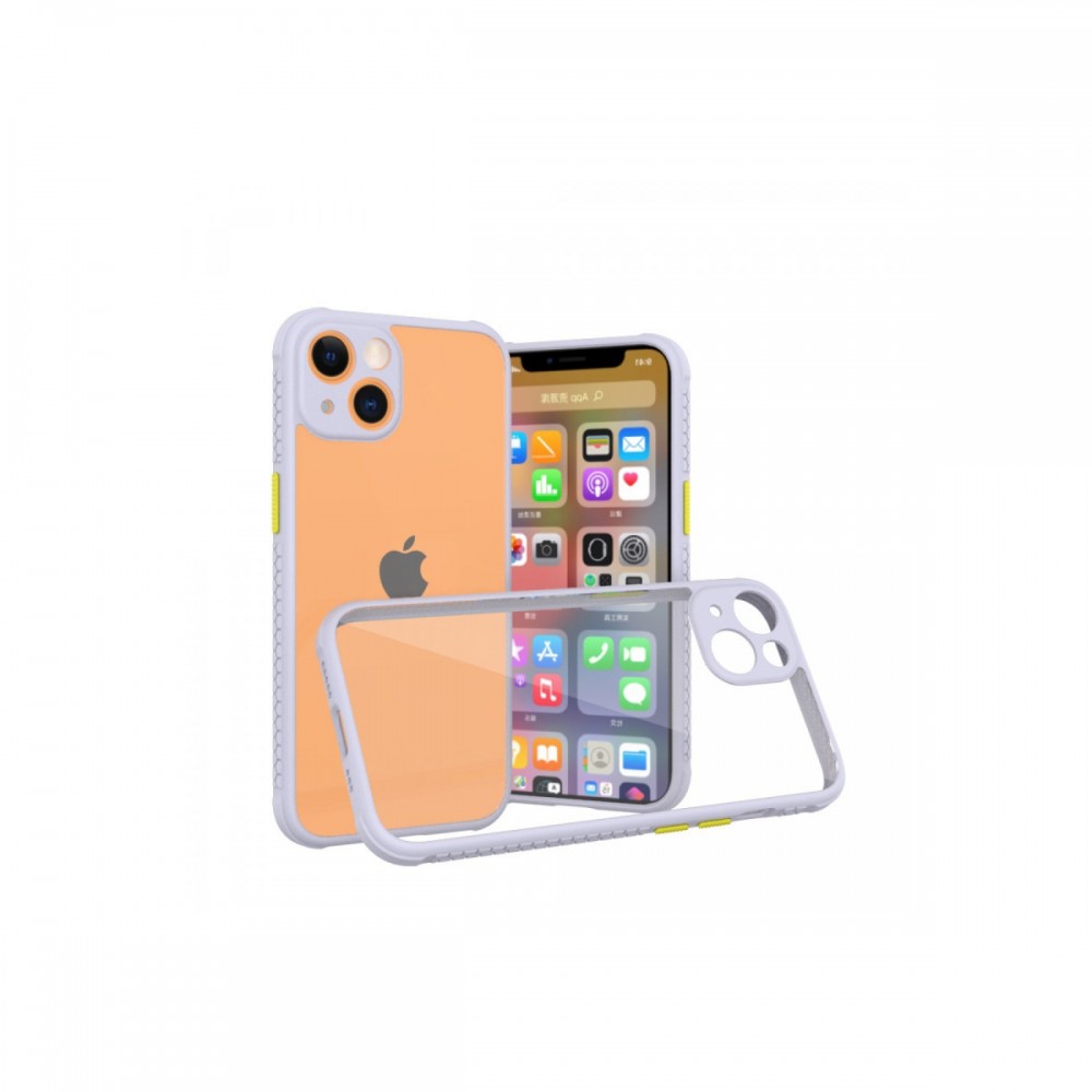 iPhone 13 Mini Newface Miami serisi şeffaf 4 köşe airbag destekli darbe emici kristal silikon telefon kılıfı