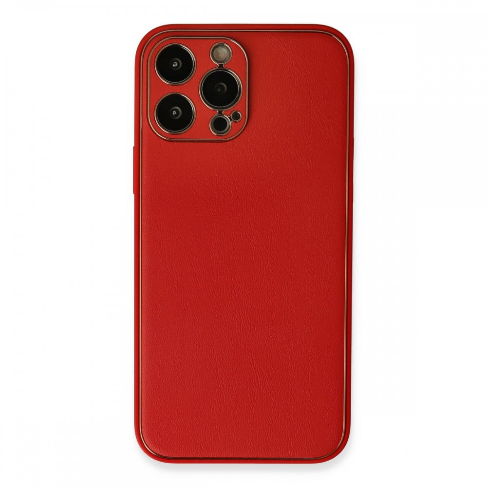 Apple iPhone 13 Pro Kılıf | Newface Coco Serisi | Deri Görünümlü Esnek Darbe Emici Silikon Kapak | MobixMood