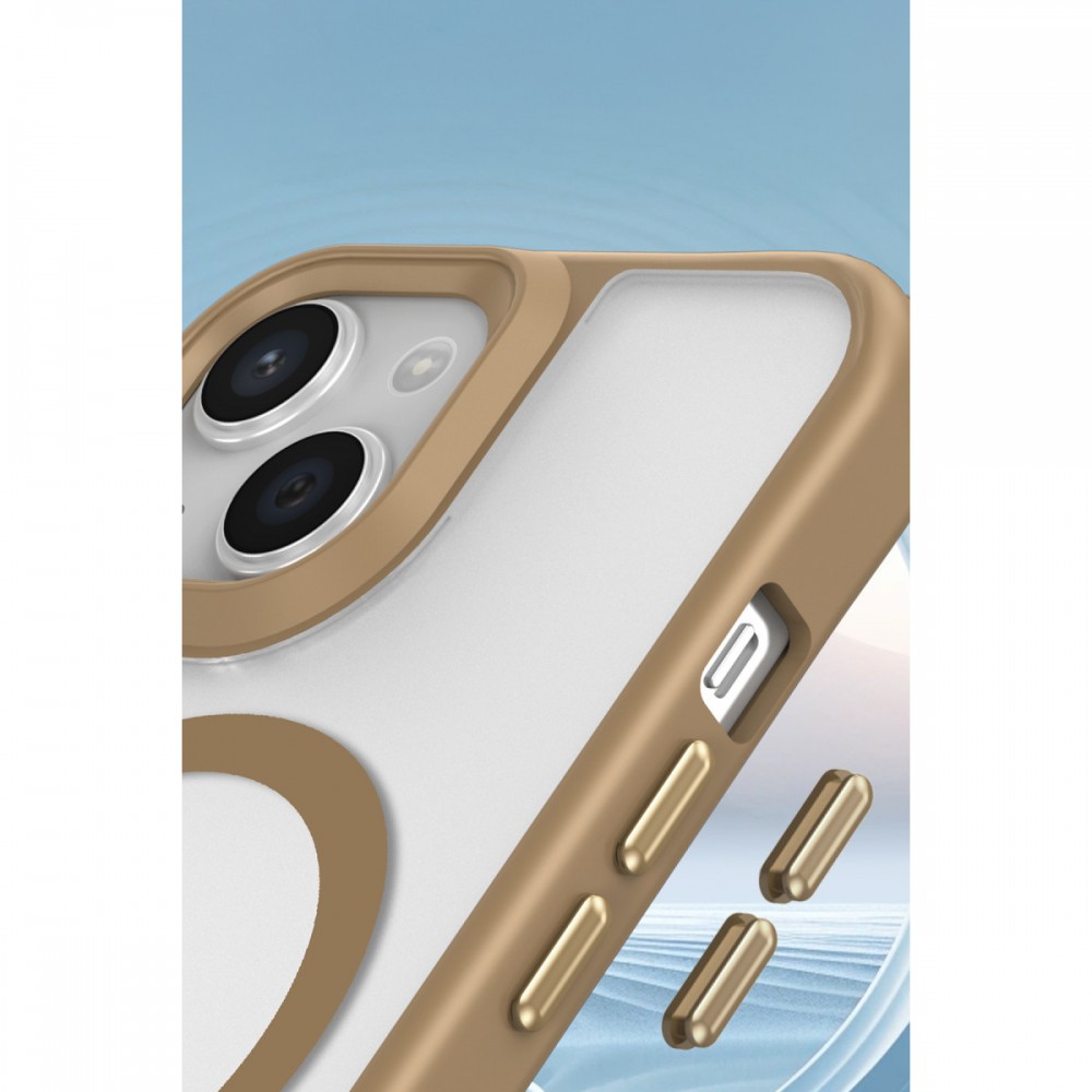 iPhone 14 Newface Enka serisi MagSafe uyumlu çıkarılabilir askı aparatlı airbag köşe korumalı mat arka yüzeyli darbe emici kılıf