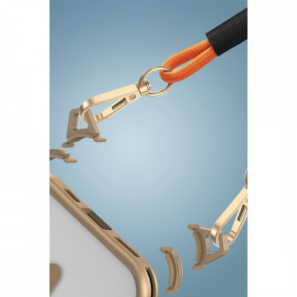 iPhone 14 Newface Enka serisi MagSafe uyumlu çıkarılabilir askı aparatlı airbag köşe korumalı mat arka yüzeyli darbe emici kılıf