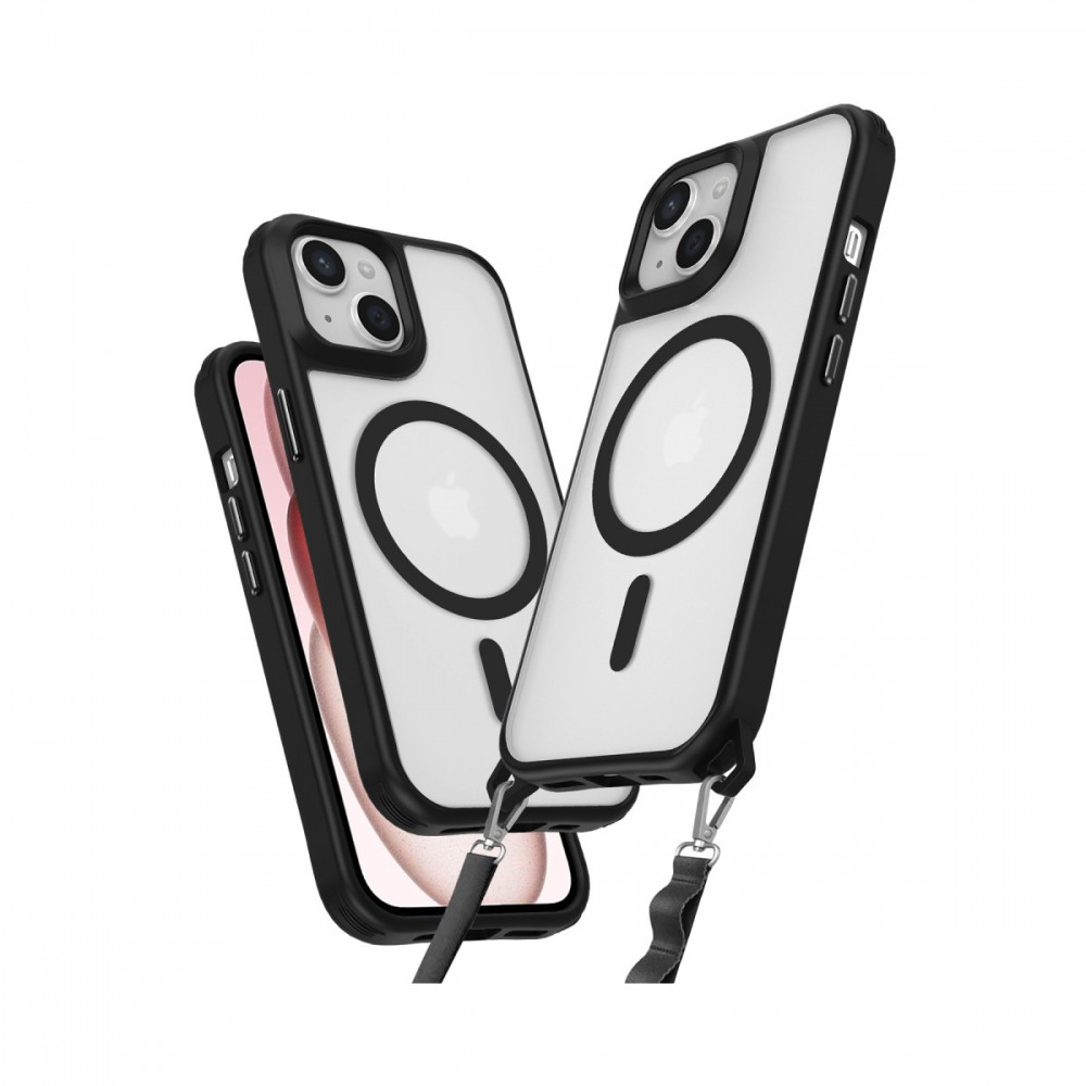 Apple iPhone 14 Kılıf | Newface Enka Serisi | MagSafe Uyumlu Askı Aparatlı Airbag Korumalı Kapak | MobixMood