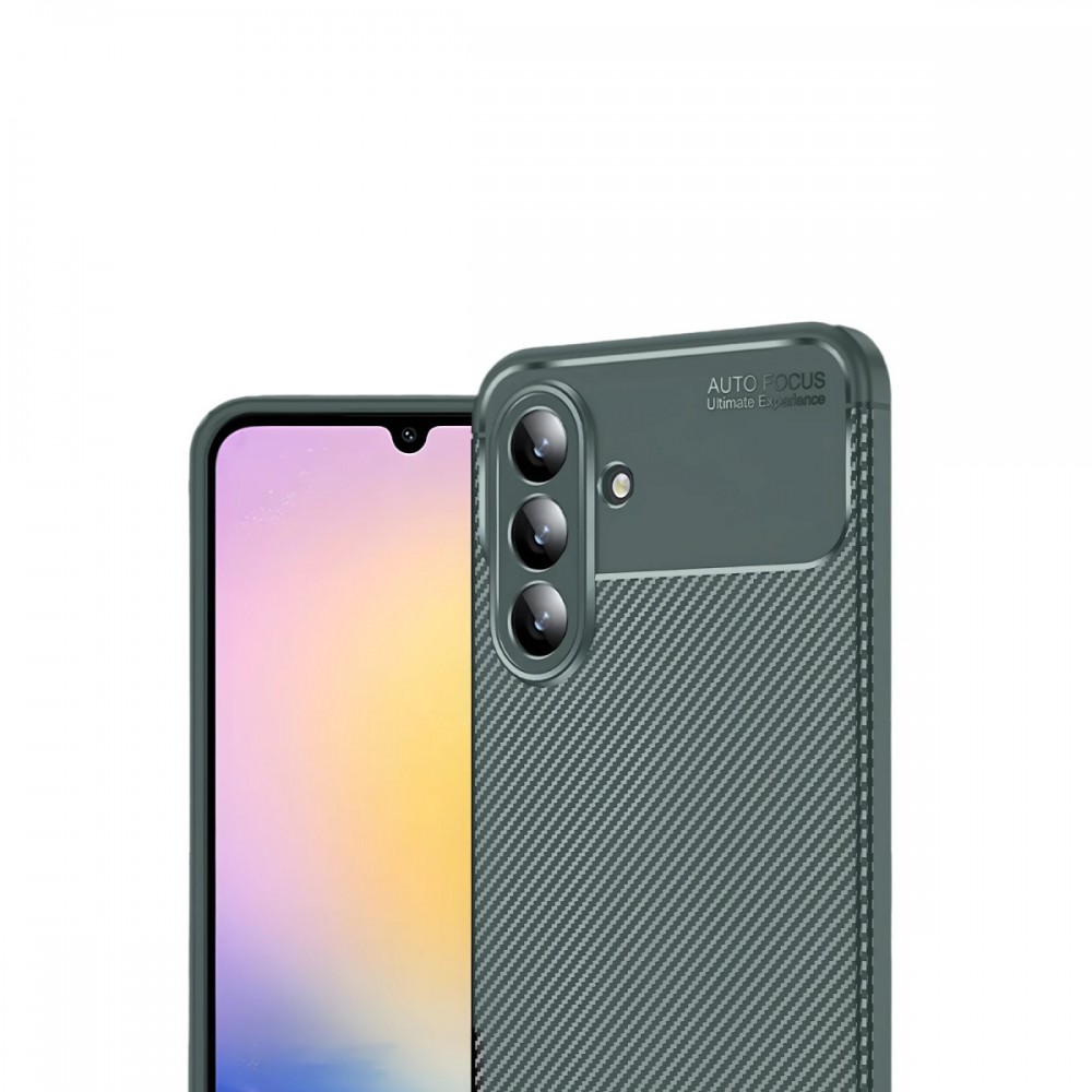 Samsung Galaxy S25 FE Newface Auto Focus kılıf karbon fiber desenli mat siyah parmak izi bırakmaz darbe emici esnek silikon telefon kılıfı