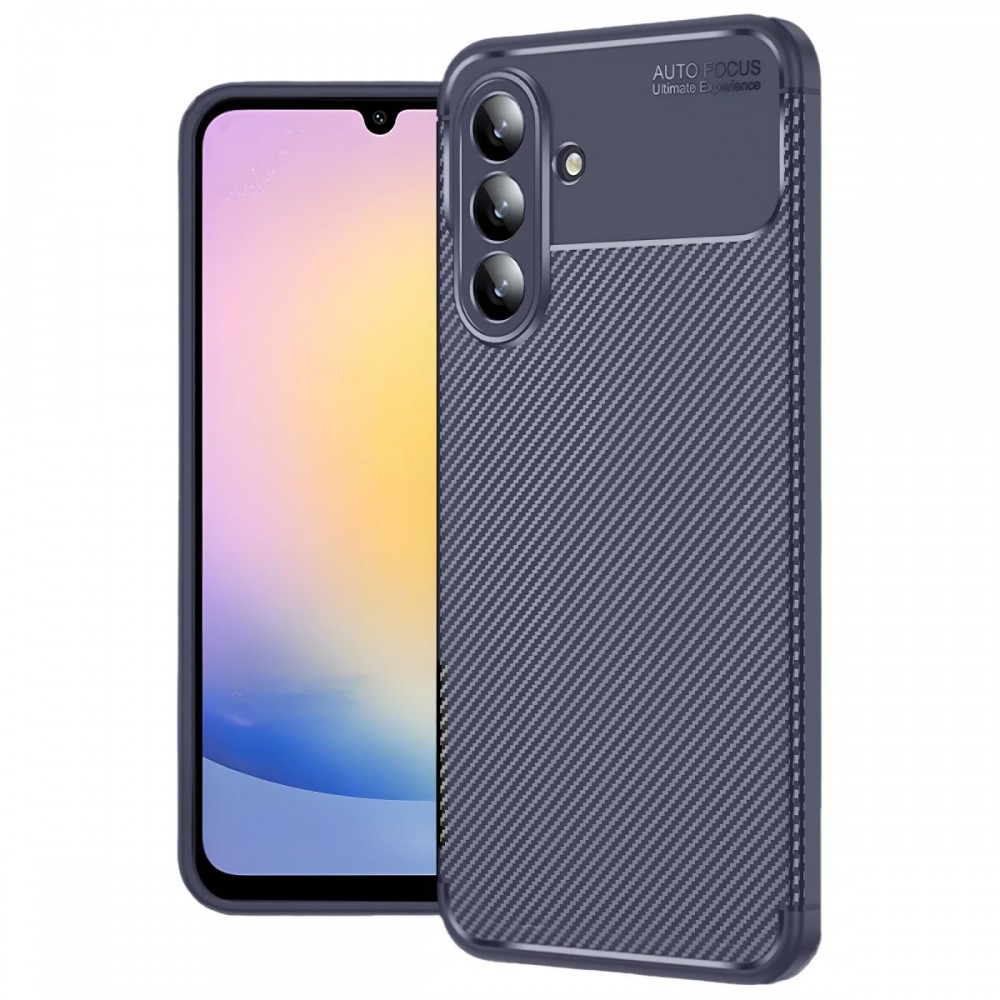 Samsung Galaxy S25 FE Newface Auto Focus kılıf karbon fiber desenli mat siyah parmak izi bırakmaz darbe emici esnek silikon telefon kılıfı