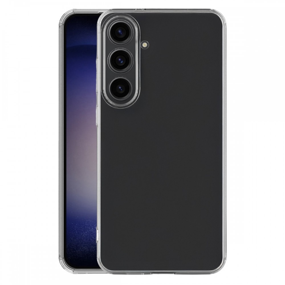 Samsung Galaxy S25 FE Newface Lüx kılıf şeffaf silikon sararma yapmaz ince esnek yumuşak darbe emici kristal berrak telefon kılıfı