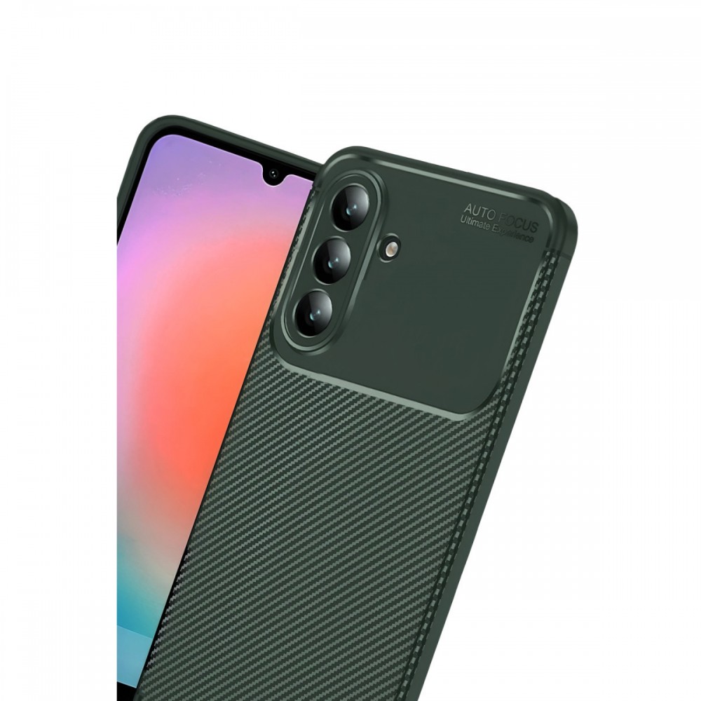 Samsung Galaxy S26 Plus Newface Auto Focus kılıf karbon fiber desenli mat siyah parmak izi bırakmaz darbe emici esnek silikon telefon kılıfı