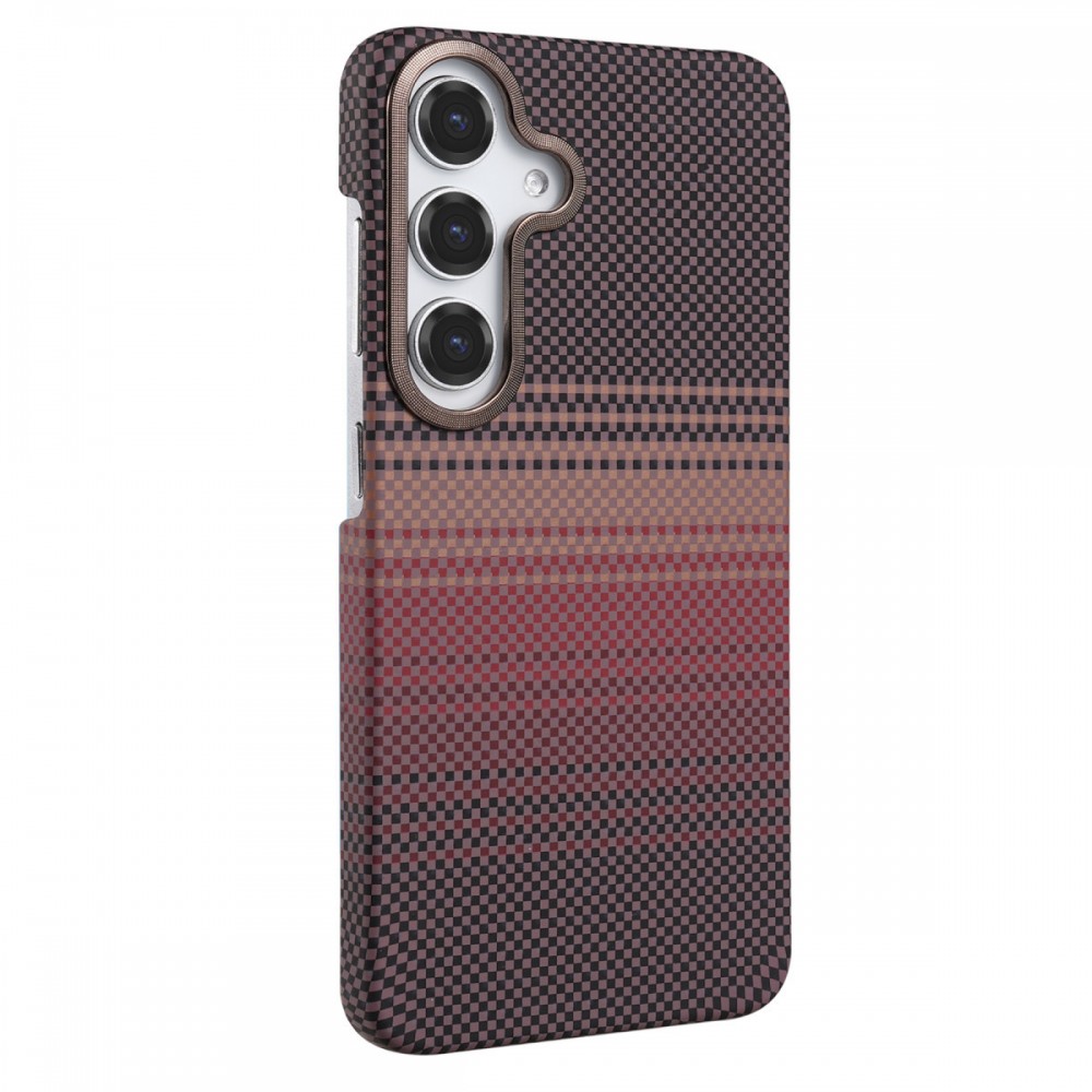 Samsung Galaxy S26 Plus Kılıf | Newface Vega Serisi | Kevlar Desenli Simli Kamera Detaylı MagSafe Kapak | MobixMood