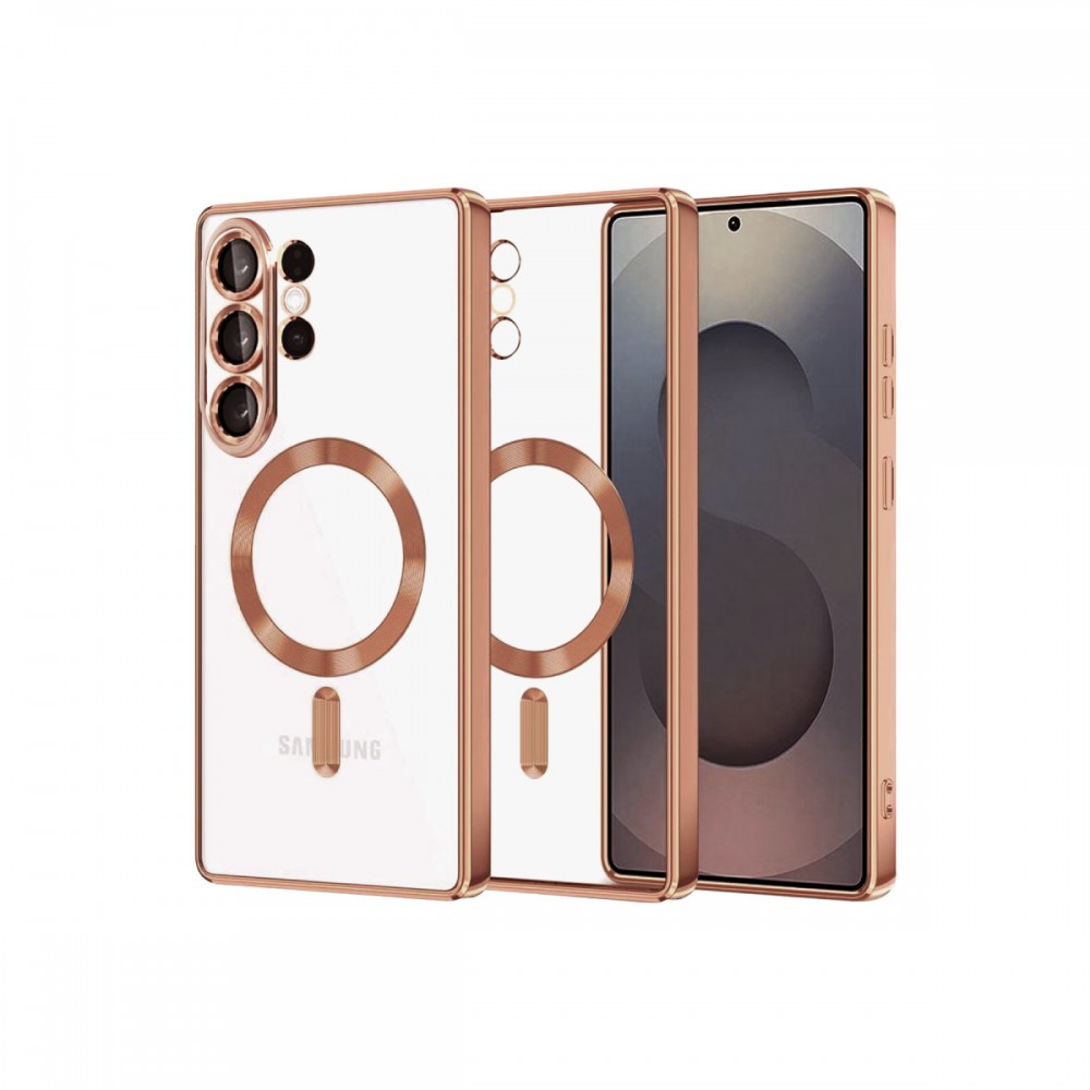 Samsung Galaxy S26 Ultra Newface Kross Magneticsafe kılıf şeffaf kristal berrak manyetik şarj uyumlu darbe emici köşeli koruyucu telefon kılıfı