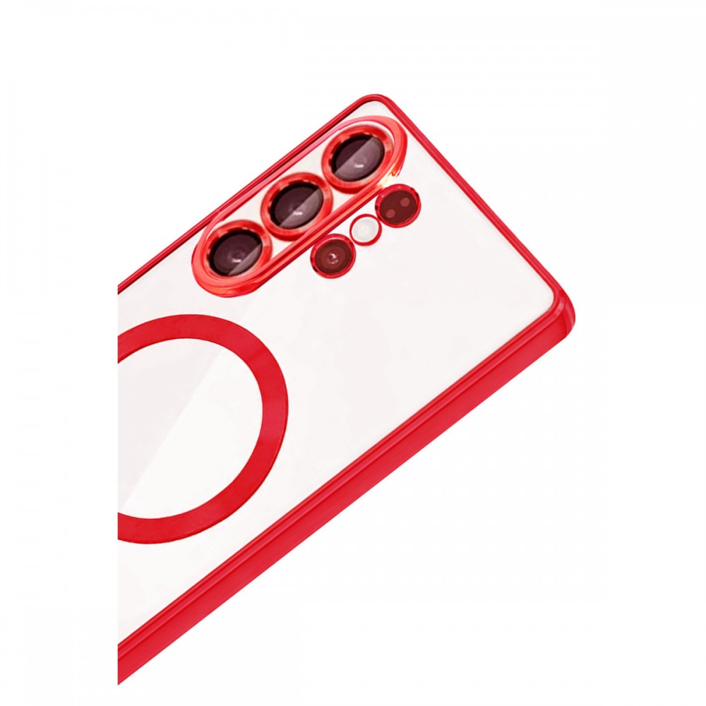 Samsung Galaxy S26 Ultra Newface Kross Magneticsafe kılıf şeffaf kristal berrak manyetik şarj uyumlu darbe emici köşeli koruyucu telefon kılıfı