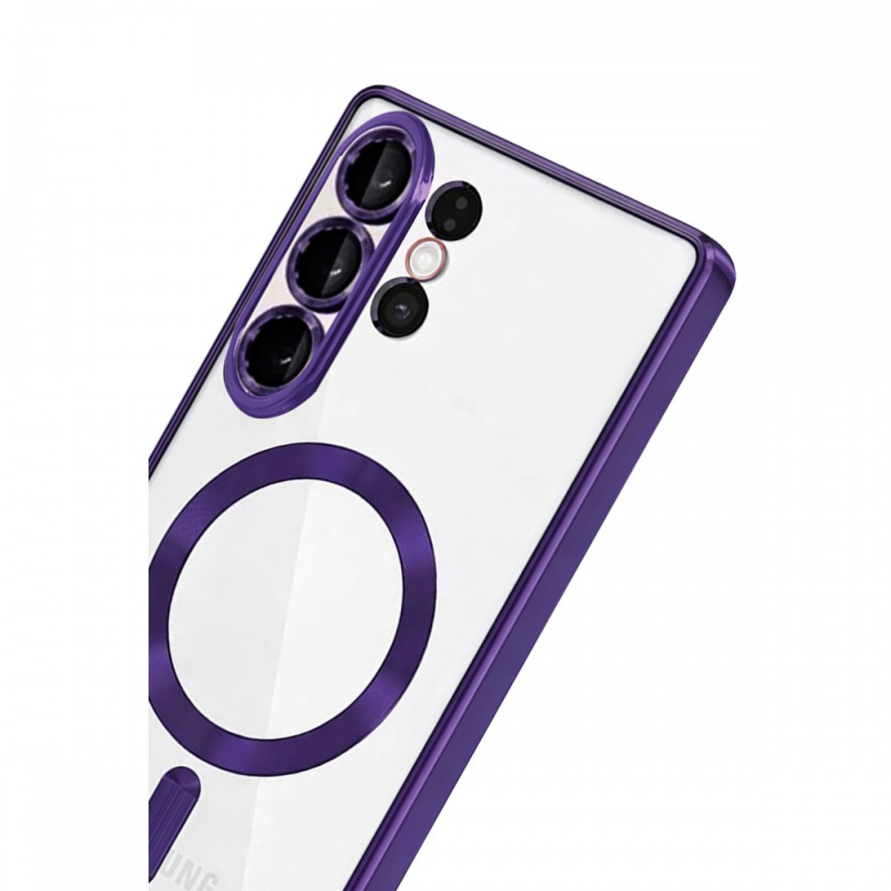 Samsung Galaxy S26 Ultra Newface Kross Magneticsafe kılıf şeffaf kristal berrak manyetik şarj uyumlu darbe emici köşeli koruyucu telefon kılıfı