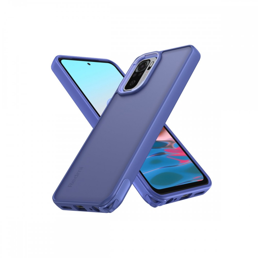 Xiaomi Redmi Note 10 Pro Kılıf | Newface Elegant Serisi | Parlak Yüzeyli TPU + PC Hibrit Darbe Emici Şık Kapak | MobixMood