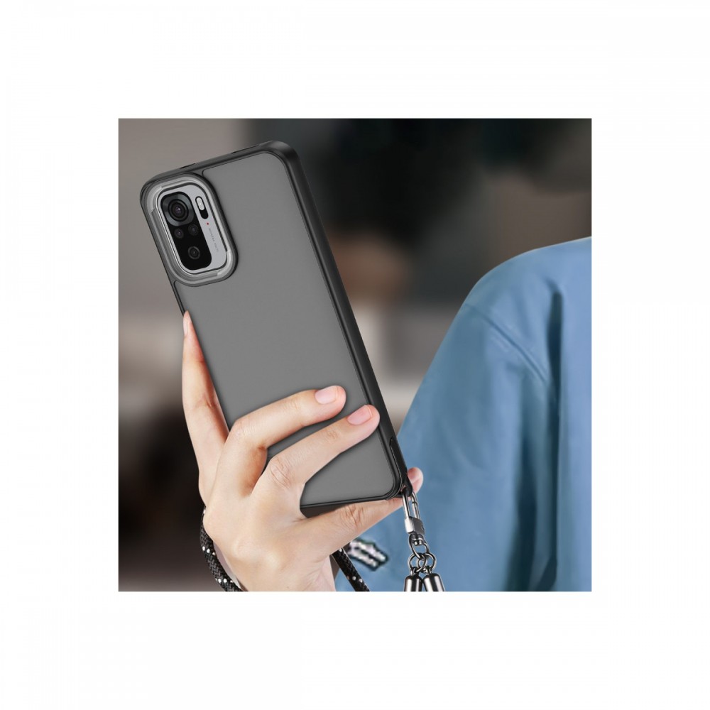 Xiaomi Redmi Note 10 Pro Newface Elegant kılıf parlak pürüzsüz yüzey TPU PC hibrit yapı köşe tamponlu darbe emici ince esnek koruyucu telefon kılıfı