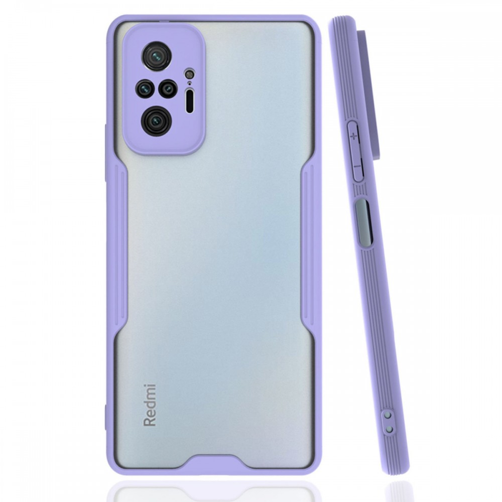 Xiaomi Redmi Note 10 Pro Newface Platin kılıf mat silikon TPU fiber karışımı parmak izi bırakmaz darbe emici ince esnek koruyucu telefon kılıfı