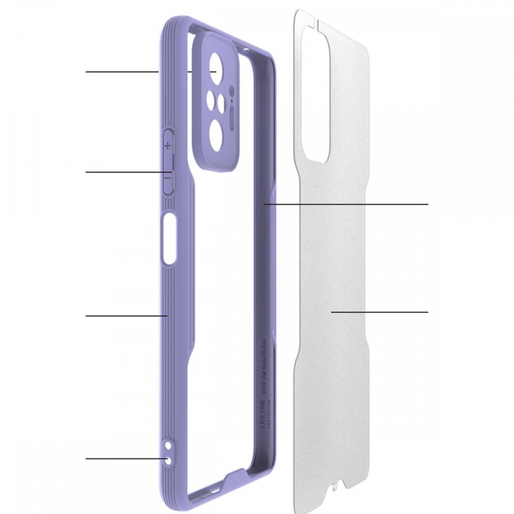 Xiaomi Redmi Note 10 Pro Newface Platin kılıf mat silikon TPU fiber karışımı parmak izi bırakmaz darbe emici ince esnek koruyucu telefon kılıfı