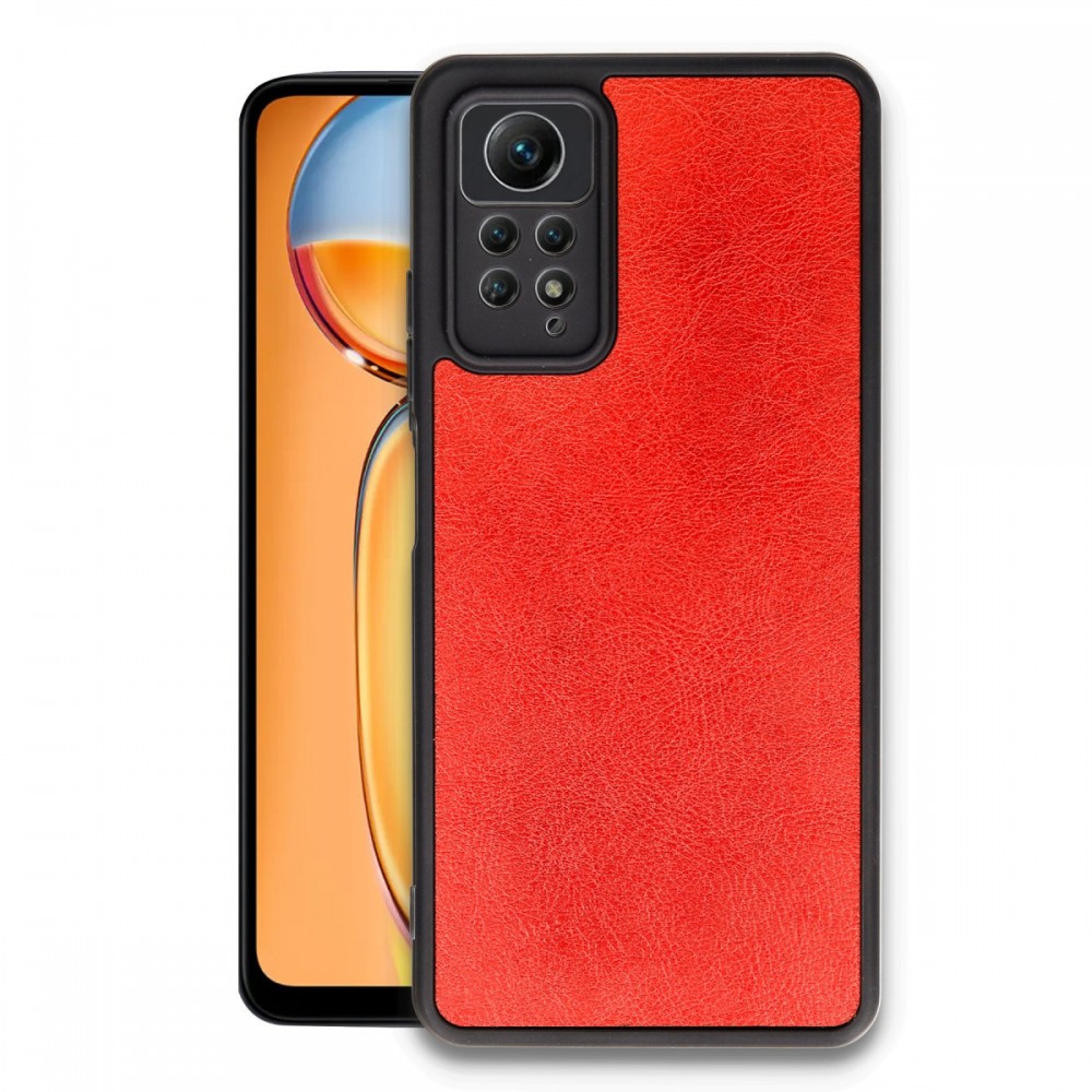 Xiaomi Redmi Note 12 Pro 4G Newface Aras deri kılıf suni deri desenli arka yüzey TPU esnek çerçeve darbe emici şık premium koruyucu telefon kılıfı