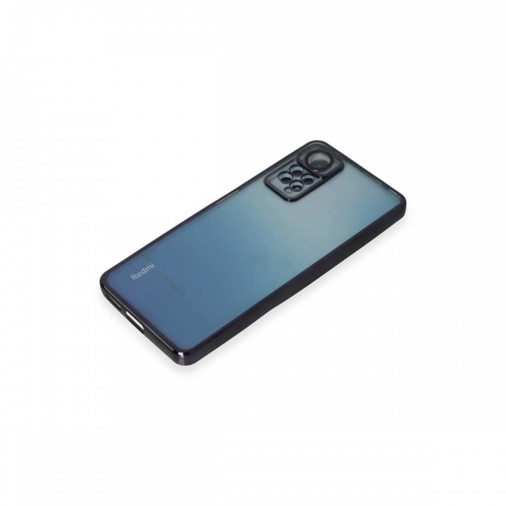 Xiaomi Redmi Note 11 Pro 12 Pro 4G Newface Razer kılıf şeffaf arka yüzey renkli lens çerçevesi 4 köşe airbag hava yastığı darbe emici esnek silikon koruyucu telefon kılıfı