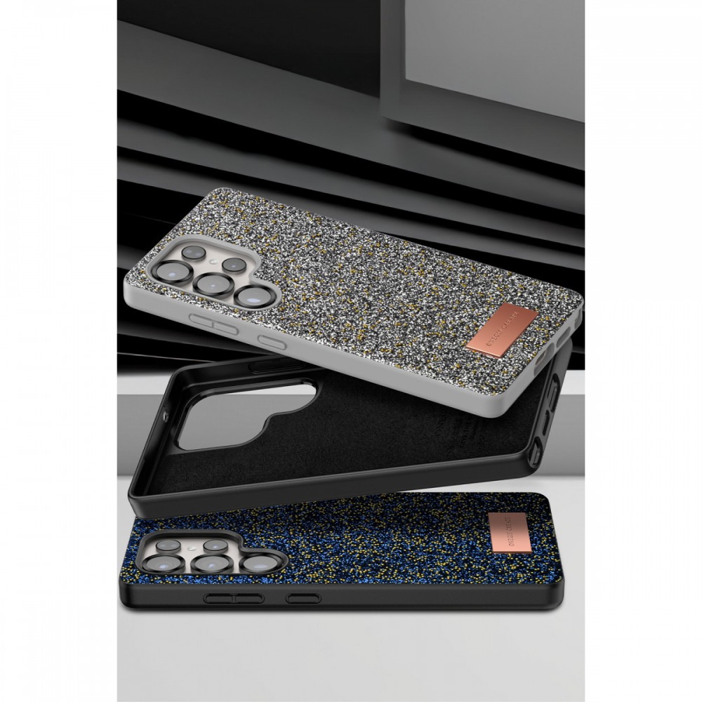 Samsung Galaxy S25 Ultra Onegif Bright kılıf simli boncuk işlemeli el işçiliği detaylı lüks şık tasarım koruyucu telefon kılıfı