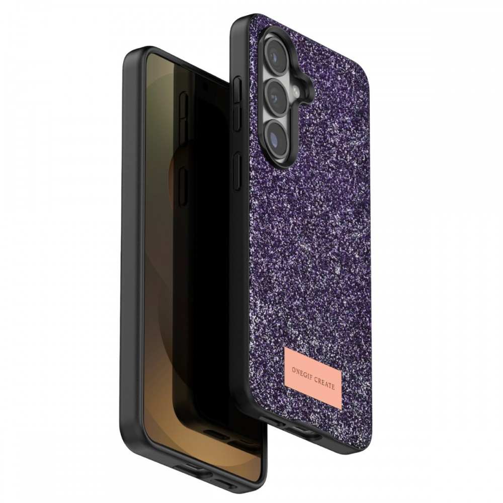 Samsung Galaxy S26 Onegif Bright kılıf simli boncuk işlemeli el işçiliği detaylı lüks şık tasarım koruyucu telefon kılıfı