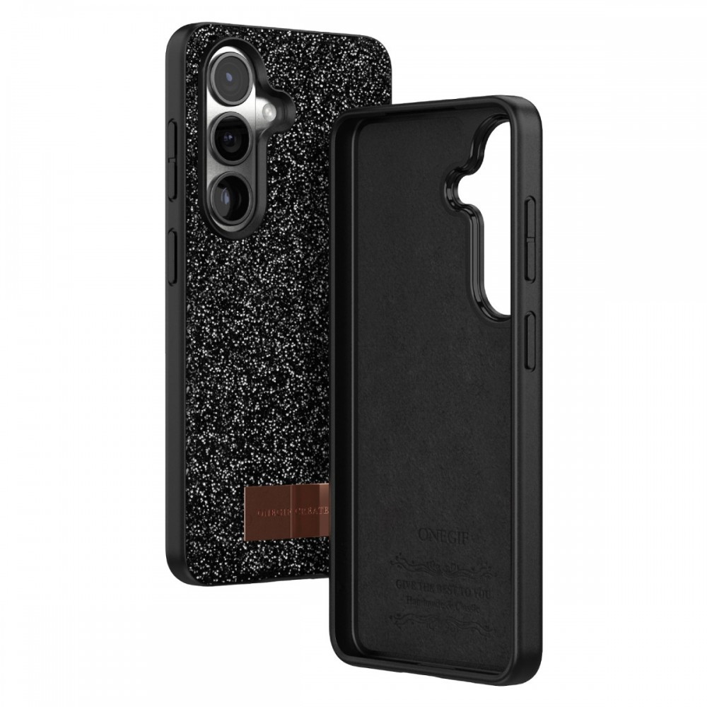 Samsung Galaxy S26 Onegif Bright kılıf simli boncuk işlemeli el işçiliği detaylı lüks şık tasarım koruyucu telefon kılıfı