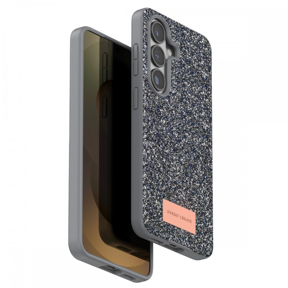 Samsung Galaxy S26 Plus Onegif Bright kılıf simli boncuk işlemeli el işçiliği detaylı lüks şık tasarım koruyucu telefon kılıfı