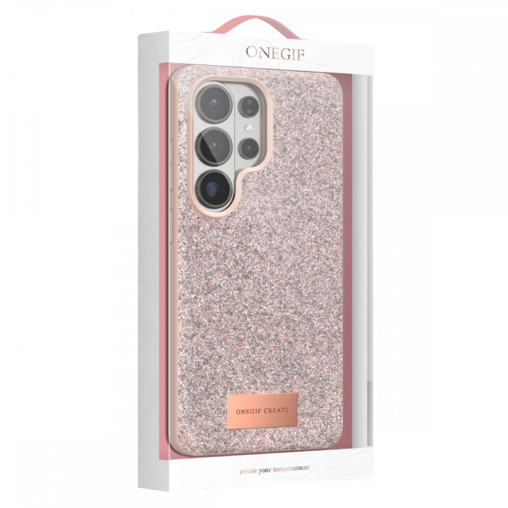 Samsung Galaxy S26 Ultra Onegif Bright kılıf simli boncuk işlemeli el işçiliği detaylı lüks şık tasarım koruyucu telefon kılıfı