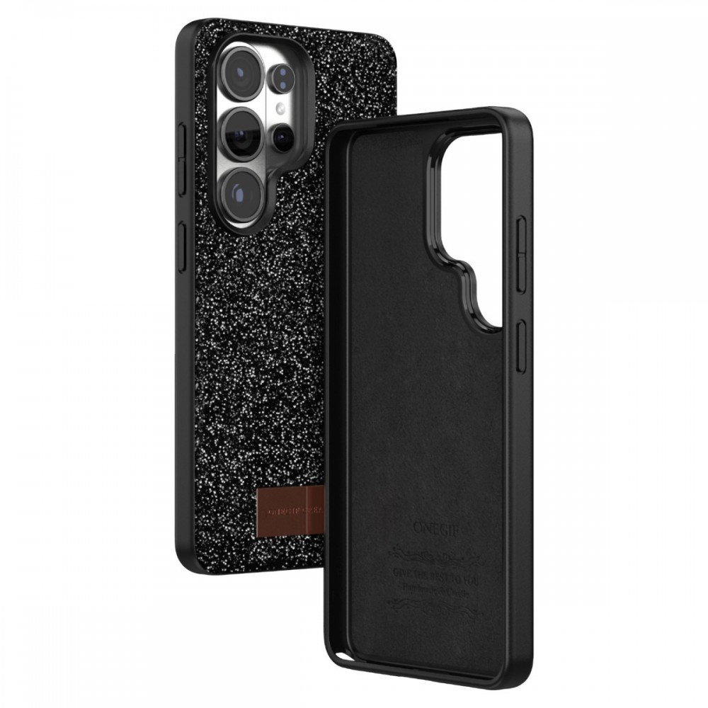 Samsung Galaxy S26 Ultra Onegif Bright kılıf simli boncuk işlemeli el işçiliği detaylı lüks şık tasarım koruyucu telefon kılıfı