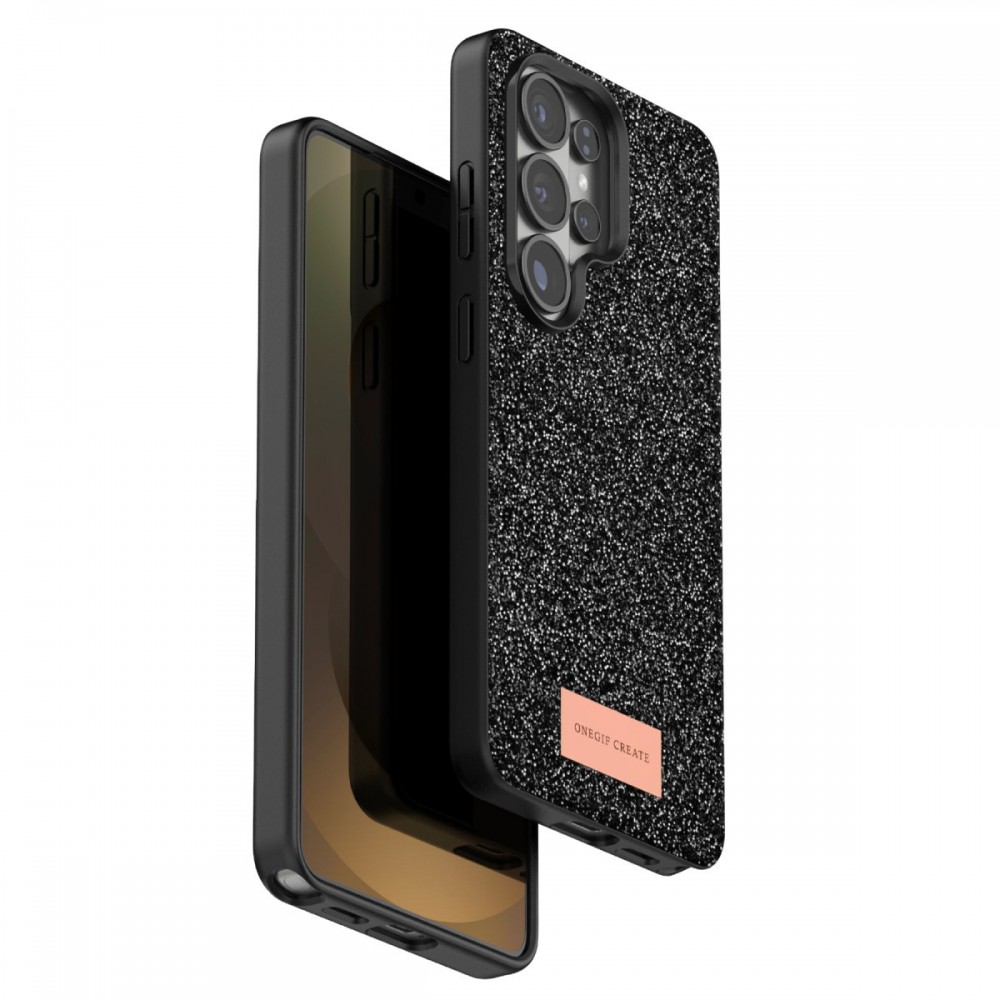 Samsung Galaxy S26 Ultra Onegif Bright kılıf simli boncuk işlemeli el işçiliği detaylı lüks şık tasarım koruyucu telefon kılıfı