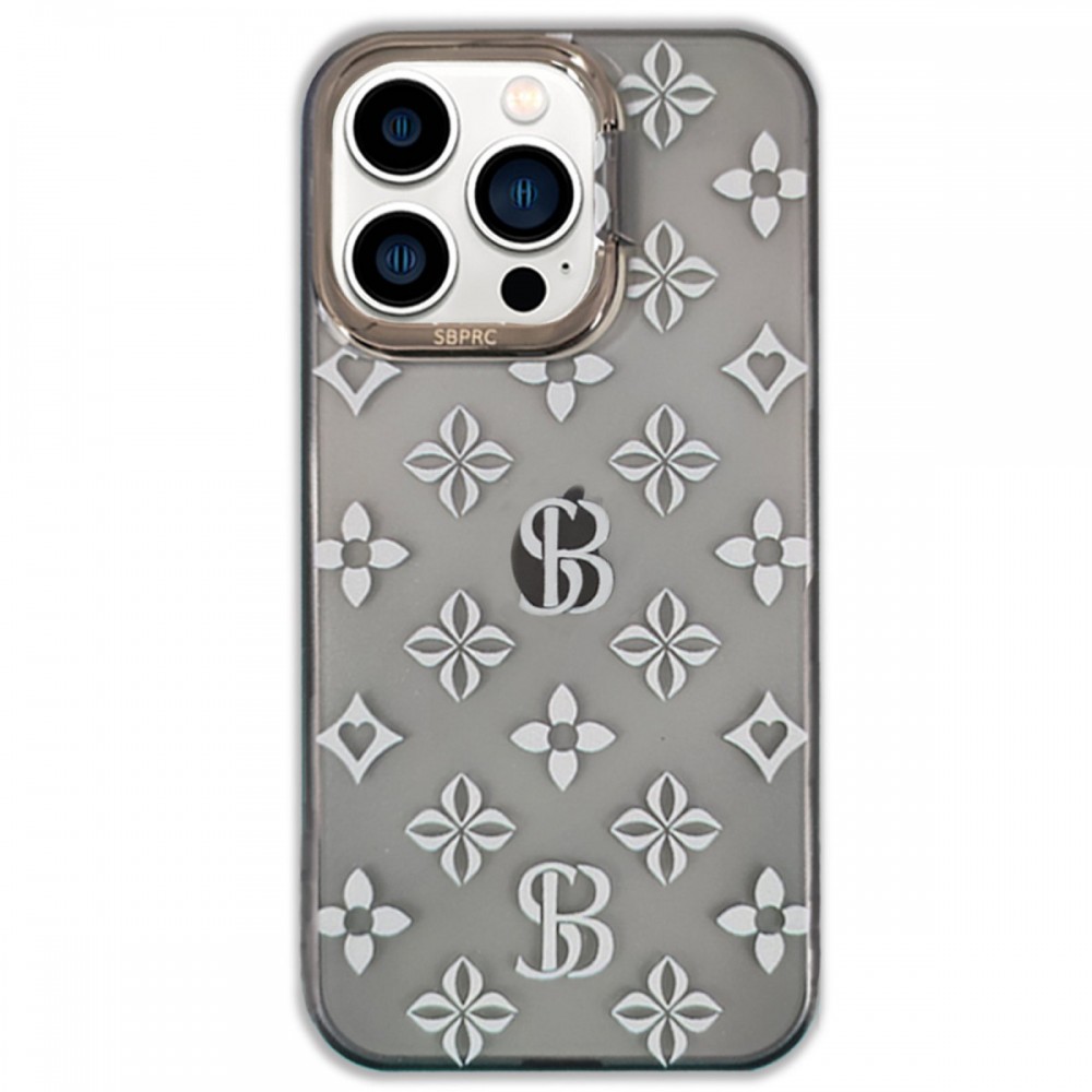 iPhone 13 Pro Santa Barbara Polo Racquet Club Isabella serisi entegre standlı lüks tasarım darbe emici esnek silikon telefon kılıfı