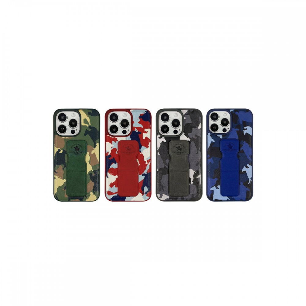 Apple iPhone 13 Pro Max Kılıf | Santa Barbara Polo Enos | Lisanslı Standlı Tasarım Esnek Silikon | MobixMood