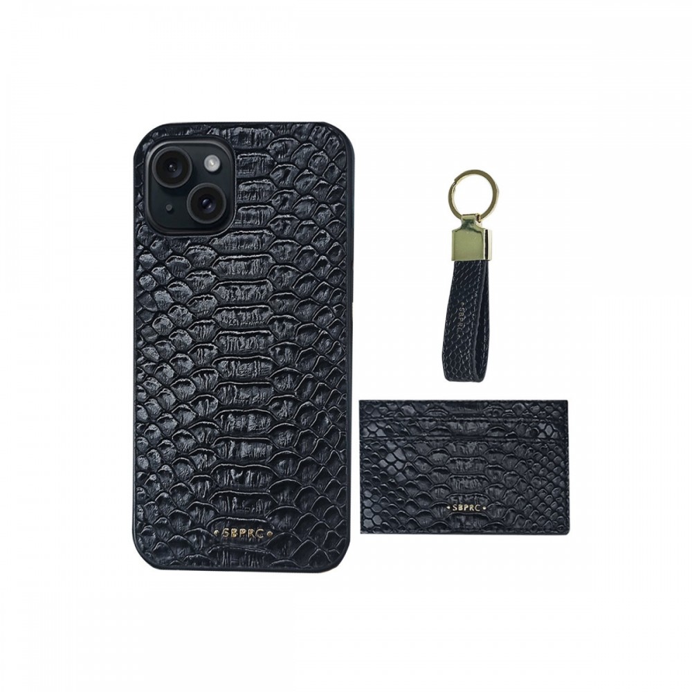 iPhone 13 Pro Max Santa Barbara Polo Jerome Snake serisi yılan derisi desenli lüks görünümlü TPU darbe korumalı telefon kılıfı