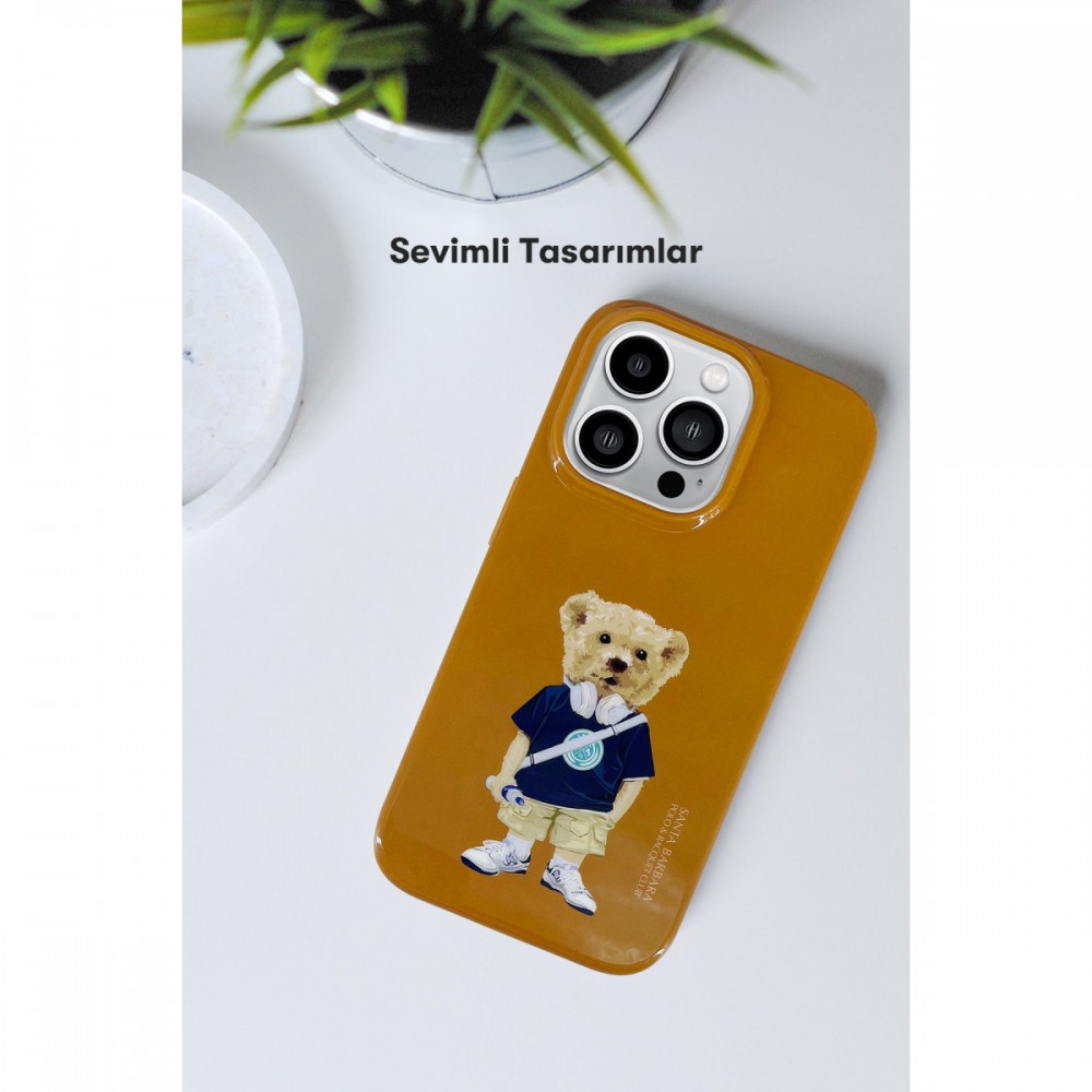 iPhone 13 Santa Barbara Polo Chuck serisi kılıf lisanslı lüks tasarım esnek silikon koruyucu şık telefon kılıfı