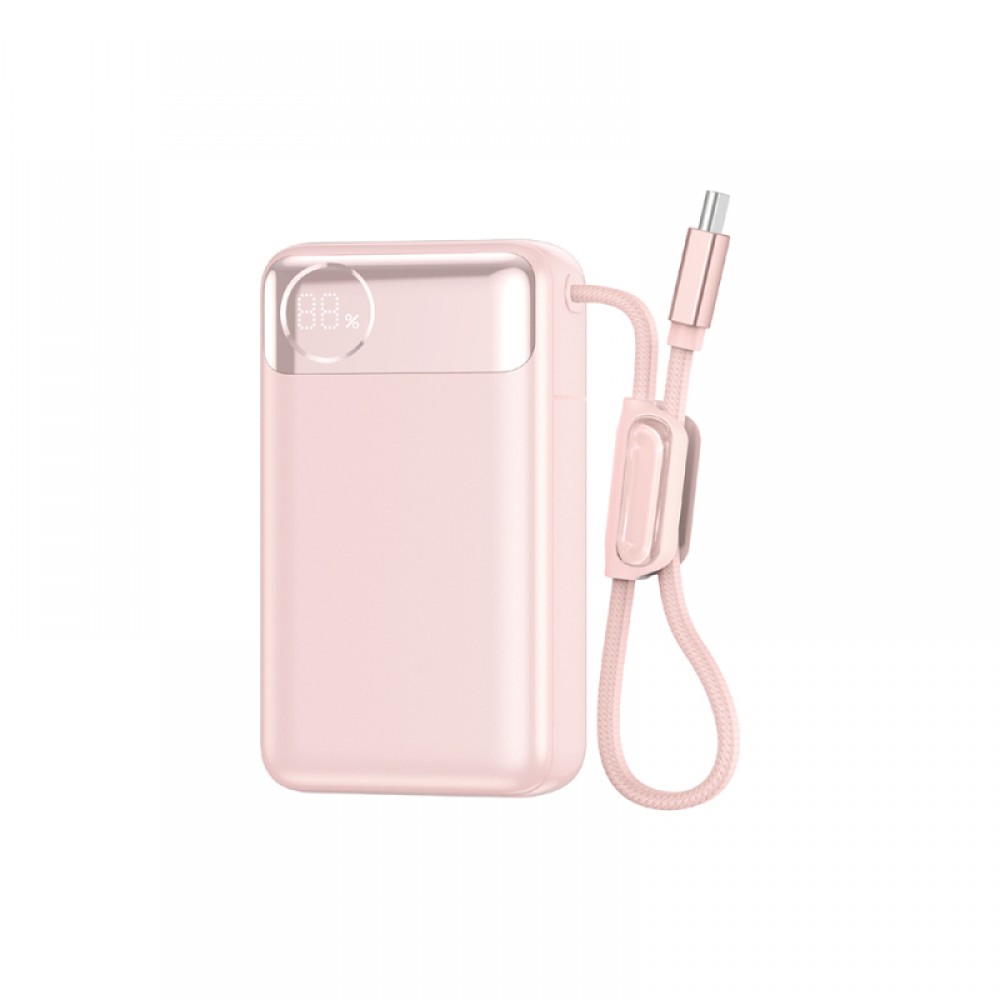 Wiwu T132 Power Plus Serisi Type-C Kablolu PD Powerbank 65W 12000mAh