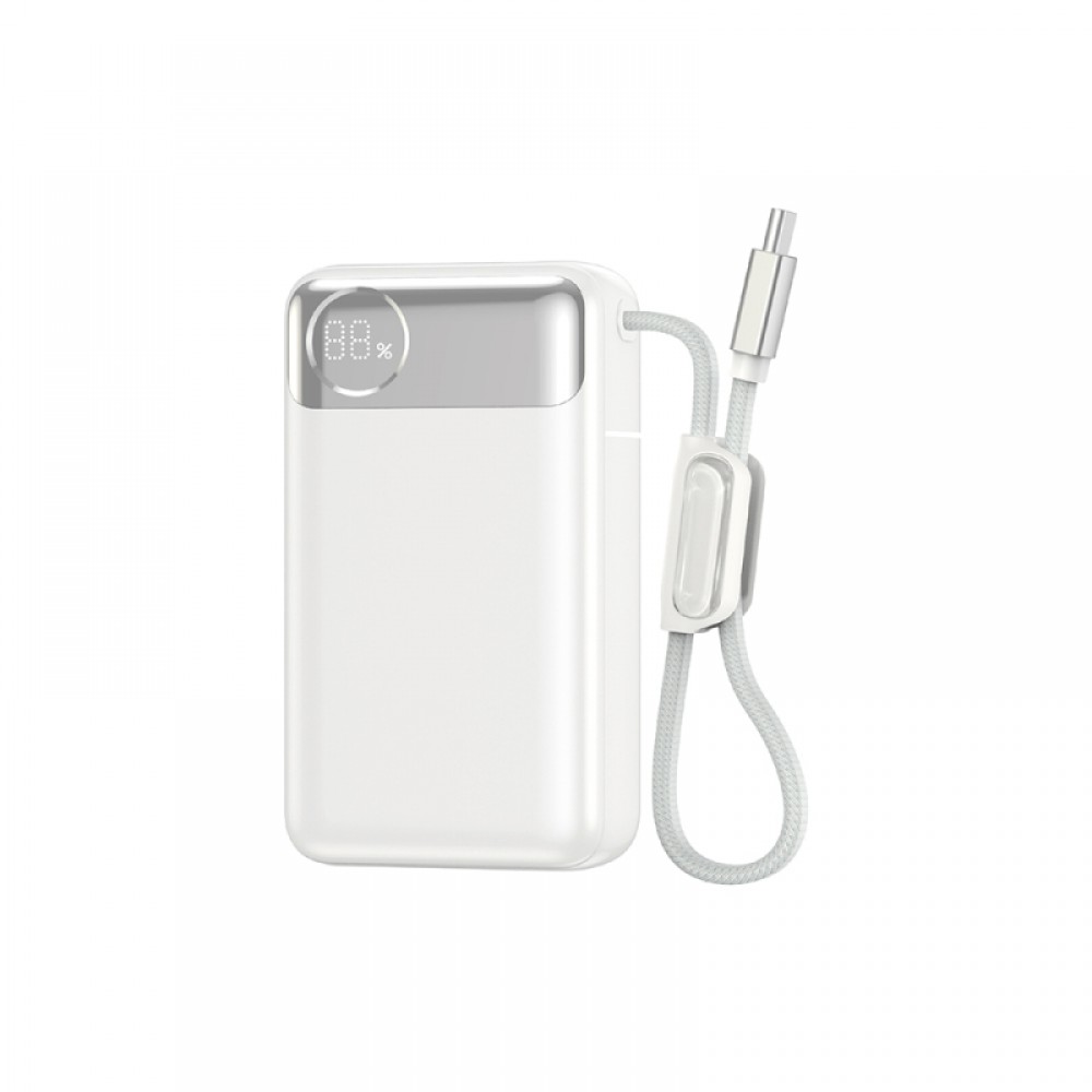 Wiwu T132 Power Plus Serisi Type-C Kablolu PD Powerbank 65W 12000mAh